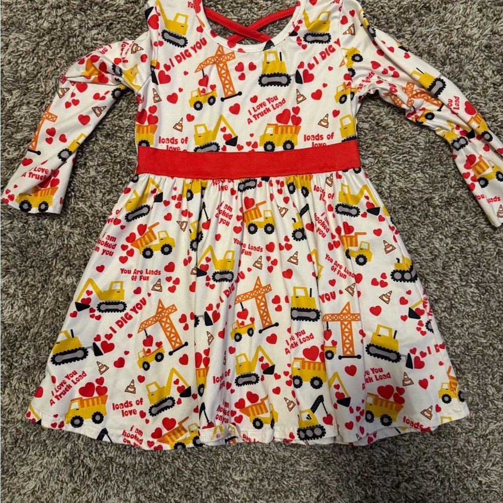 Children's Construction Print Dress